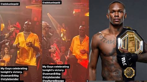 Isreal Can Dance Oh Reactions As Israel Adesanya Adekunle Gold And