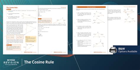 The Cosine Rule Revision L Enseignant A Fait Twinkl