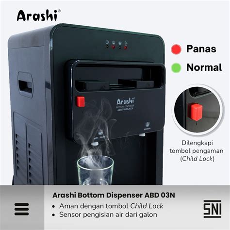 DISPENSER ARASHI ABD 04C GALON BAWAH Fungsi Panas Dingin Normal