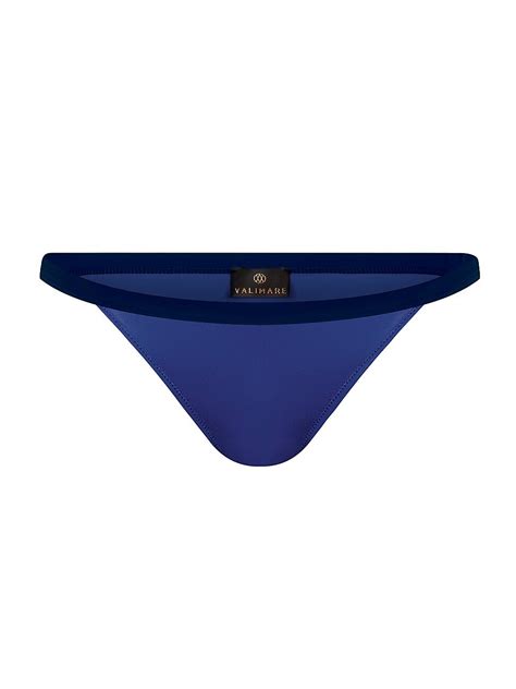 VALIMARE Women S St Barths Low Rise Bikini Bottom Blue Editorialist