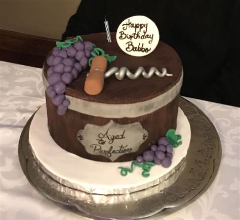 Aged To Perfection Wine Themed Birthday Cake Birthday Cake For Him