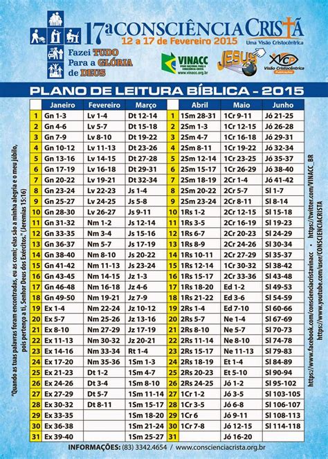 Cronograma Para Ler A Bíblia