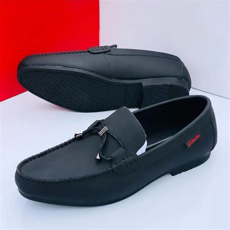 Clarks Men Black Leather Loafers Shoe - Nexotin.com