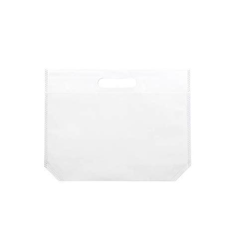 Bolsa Tela TNT Asa Troquelada Blanca 34 8x26cm 25 Uds