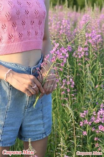 Цветочный топ - Вязание - Страна Мам