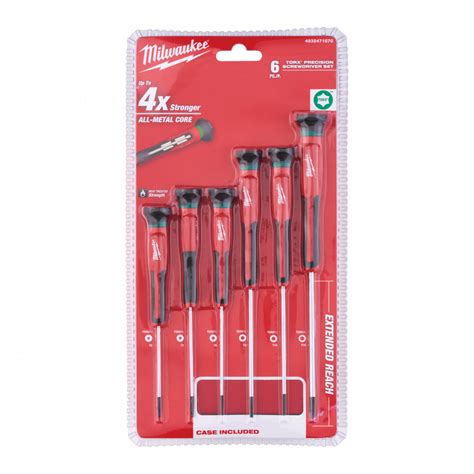 Precision Screwdriver Torx Set Pc Milwaukee Stokker Tools