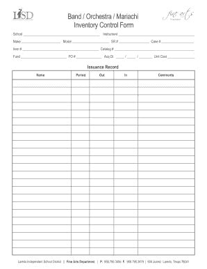 Blank Inventory Form Fill Out And Sign Printable Pdf Template Signnow