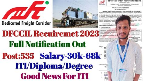 DFCCIL Full Notification Out Dfccil Recruitment 2023 Post 535 ITI