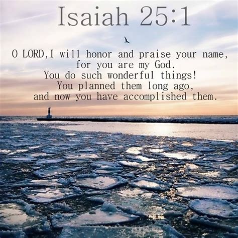 Isaiah 25 1 Nlt 03 01 14 Today S Bible Scripture Bob Smerecki Art