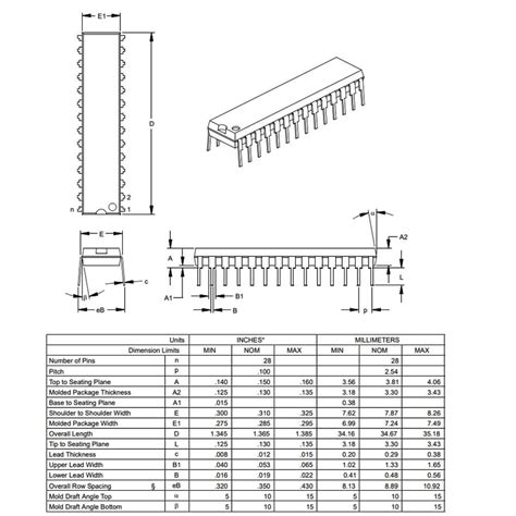 Buy Pic F A I Sp Dip Bit Mhz Microcontroller At An