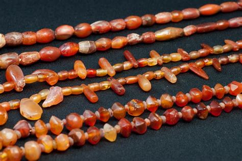 Asian Antique: Old carnelian beads from Indus Valley Civilization