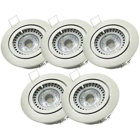 XimstF Lot De 5 Spots LED Encastrables Orientables Ultra Plats