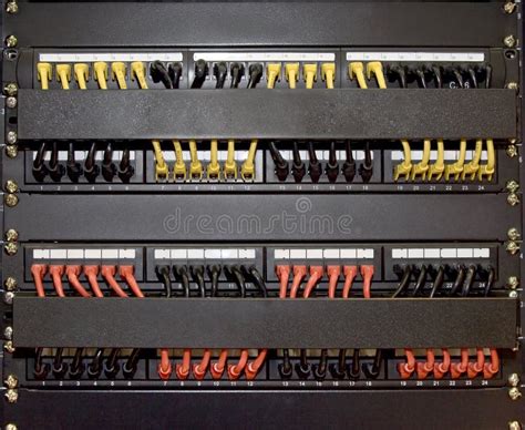 Patch Cord Panel Stock Image Image Of Connection Node 14463727