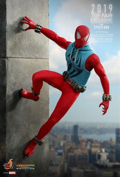 Hot Toys Vgm Spider Man Scarlet Spider Suit Th Scale Collectible Figure