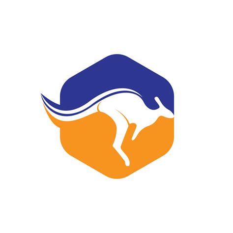 Kangaroo vector logo design. Creative kangaroo nature logo design ...