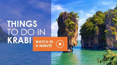 Top 8 Things To Do In Krabi Thailand 2018 Watch In A Minute Youtube