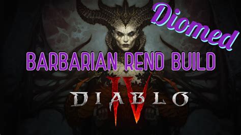 Diablo 4 Rendbleed Barbarian Build For Leveling Youtube