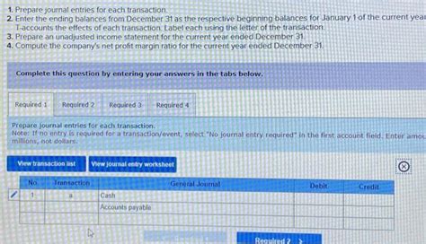 Solved 1 Prepare Journal Entries For Each Trans Solutioninn