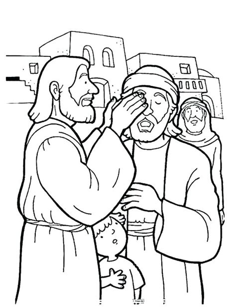 Jesus Heals The Sick Coloring Pages Coloring Pages