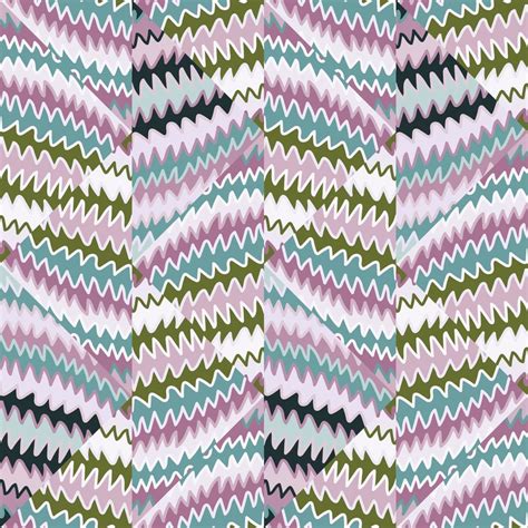 Abstract Zig Zag Striped Seamless Pattern Hand Drawn Sketch Lines