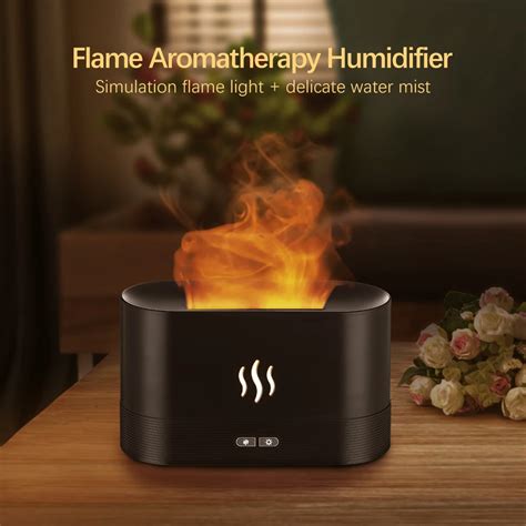 Flame Air Humidifier Aromatherapy Essential Oils Diffuser Electric