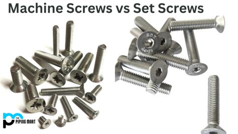 Machine Screws Vs Set Screws What S The Difference