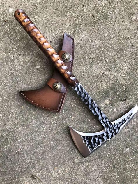 Custom Handmade Viking Tactical Tomahawk Camping Outdoor Axe Etsy