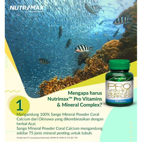 Jual Nutrimax Pro Vitamins Minerals Complex 30 Capsules ORIGINAL