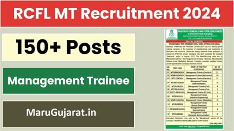 Rcfl Management Trainee Mt Recruitment Marugujarat In