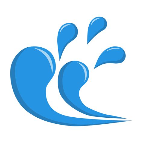 Water Splash Icon Or Logo 18888416 Png