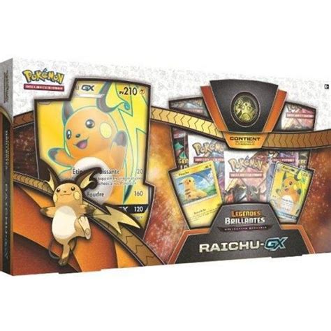 Coffret Pok Mon Sl Raichu Gx Legendes Brillantes Fr Cdiscount