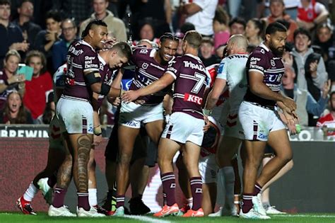 nrl  manly sea eagles  st george illawarra dragons team lists