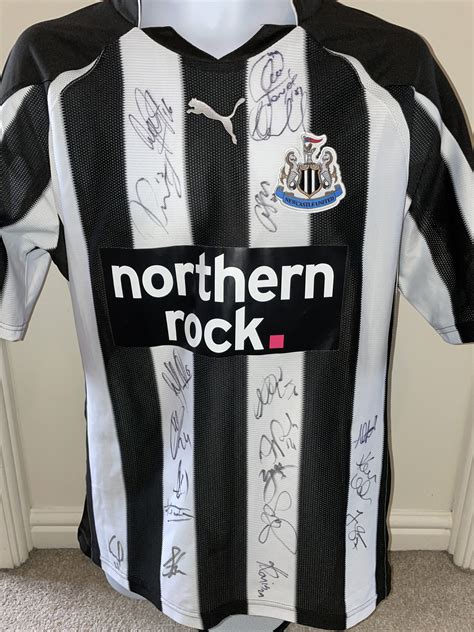 Multi Signed Newcastle United 2010-11 Home Shirt - Its Signed Memorabilia