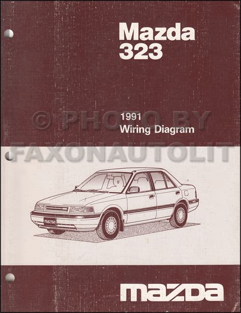 1991 Mazda 323 And Protege Wiring Diagram Manual Original