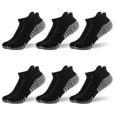 Compression Running Socks Women 6 Pairs Ankle Athletic Socks Low Cut With Arch Support M35