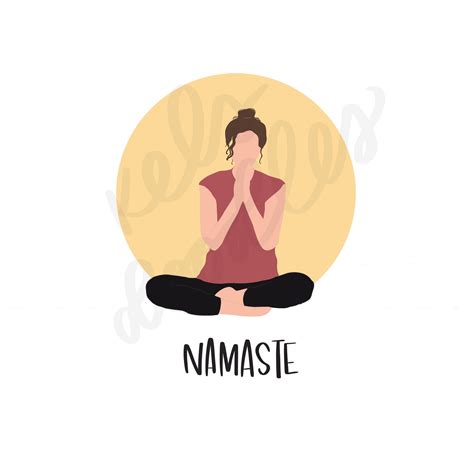 Namaste Printable Yoga Art Yoga Prints Yoga Digital - Etsy