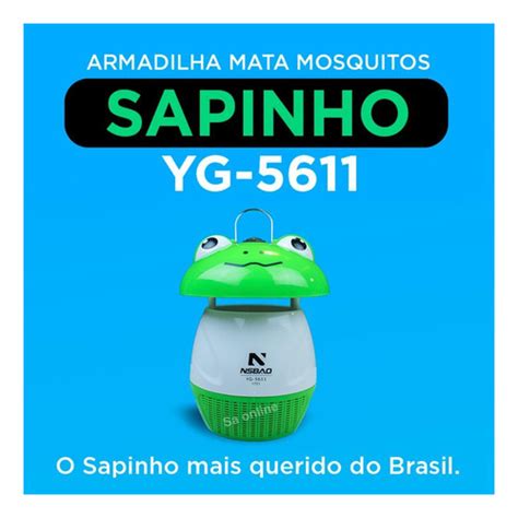 Sapinho Lumin Ria Armadilha Pega Mosquito Pernilongo Kit Un