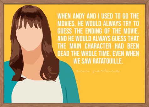 Parks And Recreation Poster Ann Perkins Quote Ratatouille Miranda