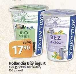 Hollandia Selský jogurt bílý 330g v akci AkcniCeny cz