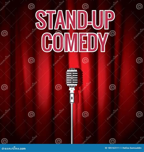 Stand Up Comedic Woman Comedy Artist The Performance Of A Female