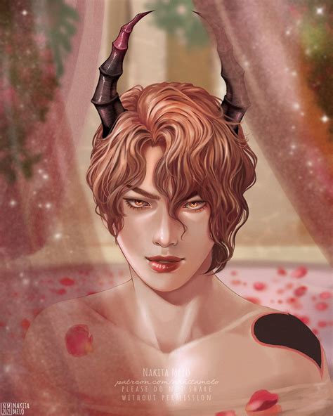 Asmo S Bath Asmodeus Obey Me Shall We Date Otome Anime Painting Etsy