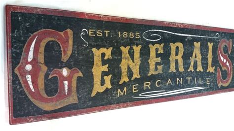 Rustic General Store Mercantile Wood Sign Etsy In Vintage