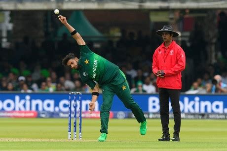 Imad Wasim Pakistan Bowling During Icc Editorial Stock Photo - Stock ...