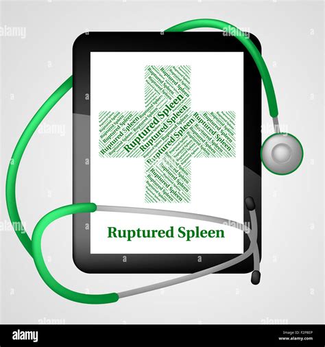 Ruptured Spleen Meaning Splenic Injury And Attack Stock Photo - Alamy