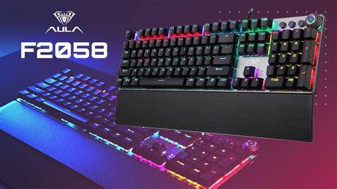 AULA F2058 RGB Mechanical Gaming Keyboard Unboxing Video YouTube