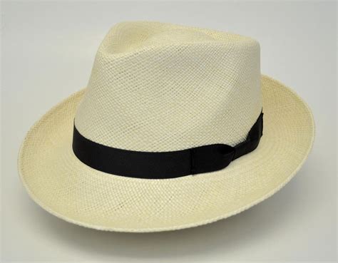 Stetson Retro Genuine Panama Straw Fedora Hat Straw Fedora Hat Hats