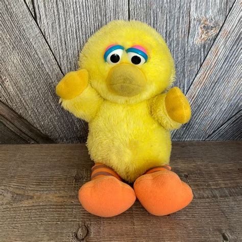 Vintage big bird plush toy stuffed sesame street plush toys 90s toy nursery baby shower hasbro ...