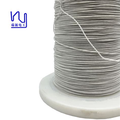 Custom Awg Strands Ustc Litz Wire Nylon Served Silver Conductor