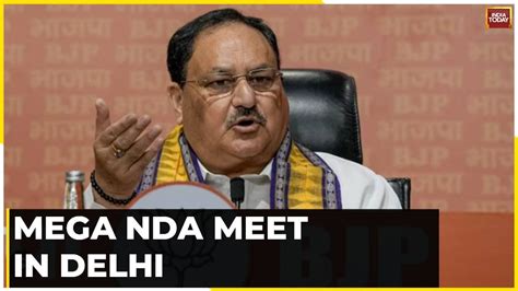 NDA Its Allies Set To Meet In Delhi Today Amid Opposition Meet In