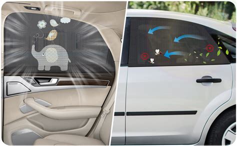 Asstikoo Car Window Shades For Baby Breathable Car Sun Shades With UV